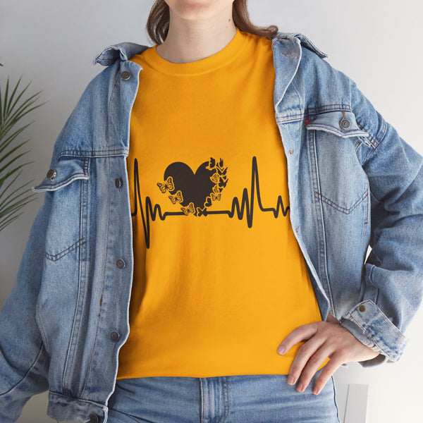 Love is Life Line Plus Size Women Heavy Cotton Tee
