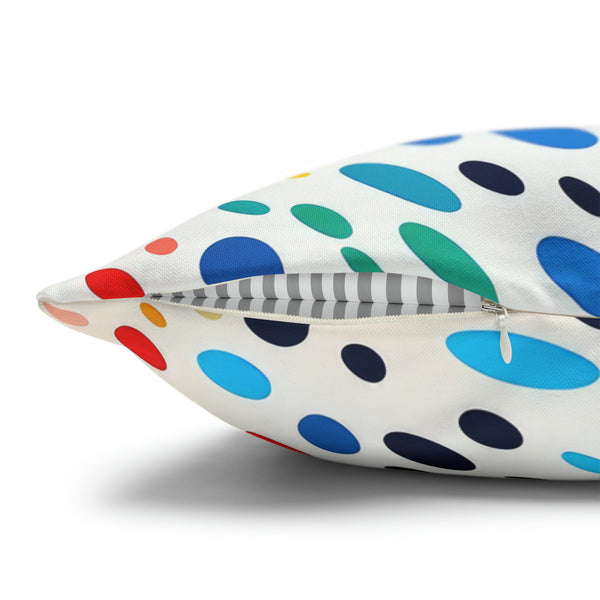 Spawn Polka Dots Spun Polyester Square Pillowcase