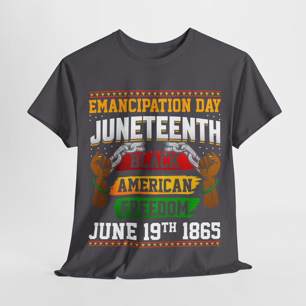 Emancipation Juneteenth Plus Size Woman Heavy Cotton Tee