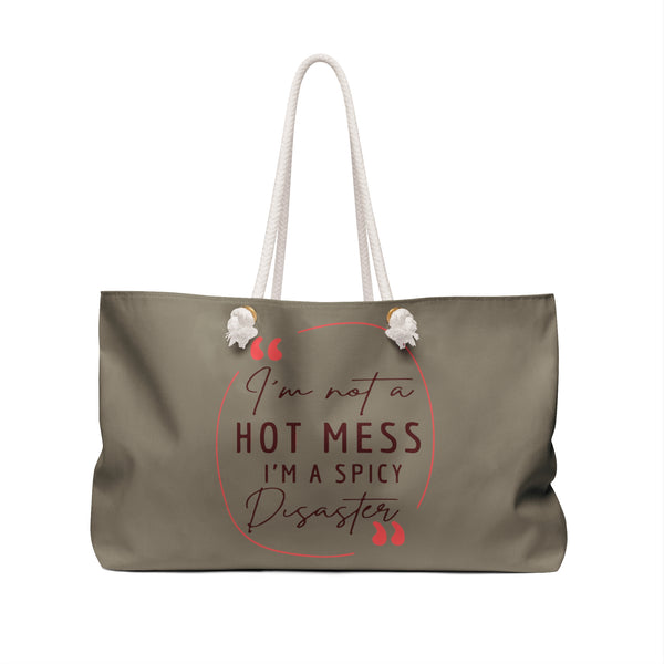 "Hot Mess" Weekender Bag Tote