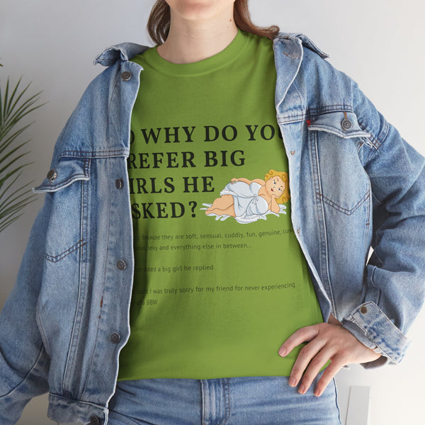 Why Big Girls Plus Size Women Heavy Cotton Tee