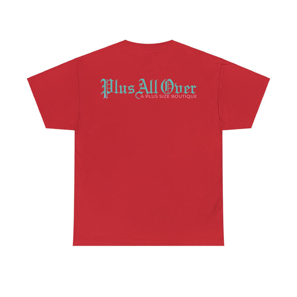 "Plus All Over" Plus Size Women Heavy Cotton Tee T-shirt