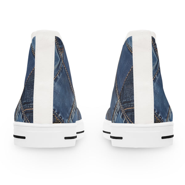 Denim Women's High Top Sneakers