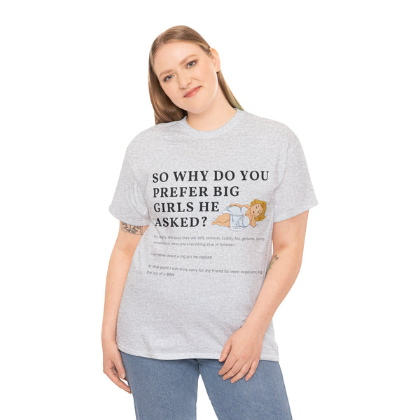 Why Big Girls Plus Size Women Heavy Cotton Tee
