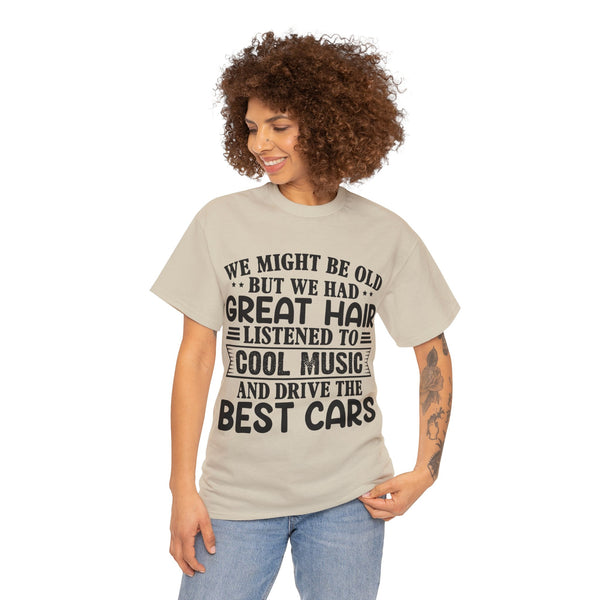 "We Might Be Old" of Empress Plus Size Women Heavy Cotton Tee