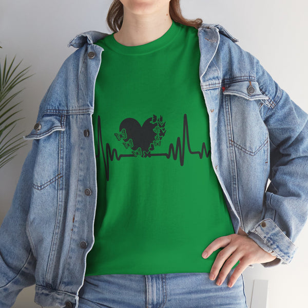 Love is Life Line Plus Size Women Heavy Cotton Tee