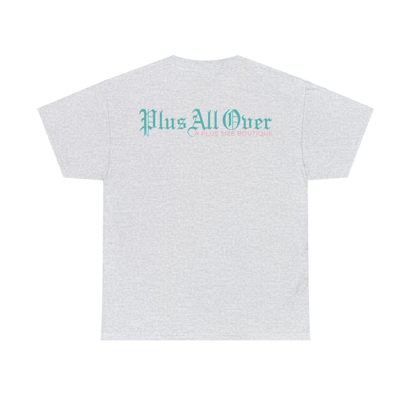 "Plus All Over" Plus Size Women Heavy Cotton Tee T-shirt