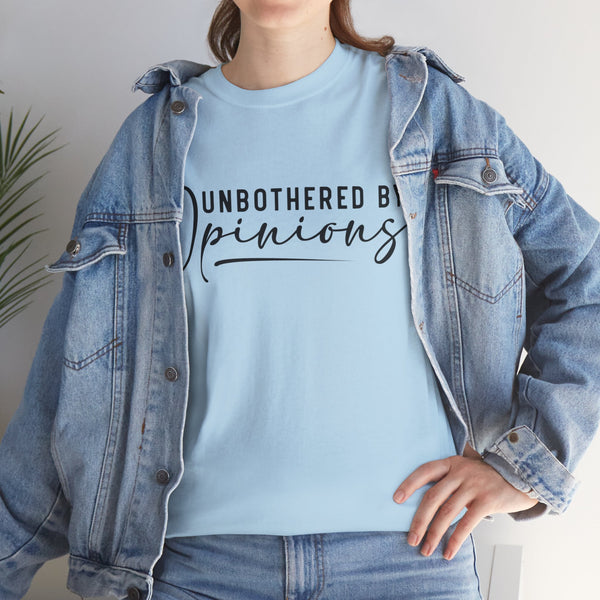 "Unbothered By Opinions" Plus Size Women Heavy Cotton Tee
