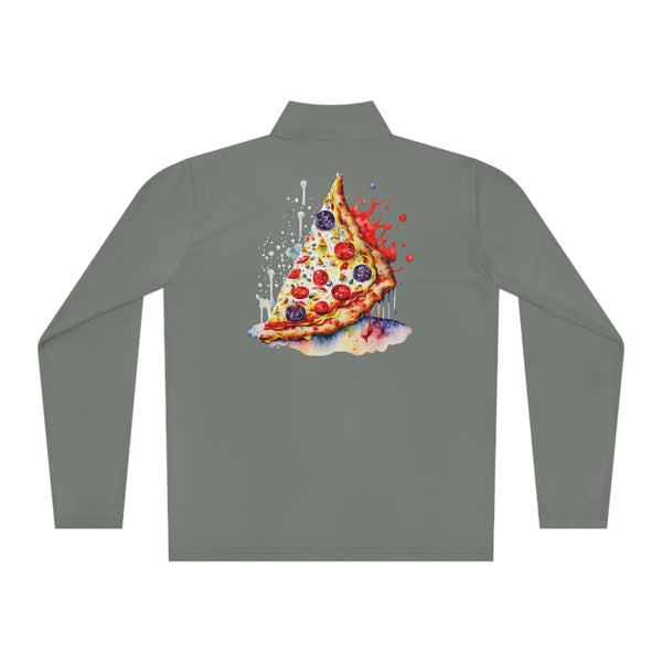 Pizza Woman Quarter-Zip Active Pullover