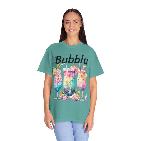 Bubbly Plus Size Woman Garment-Dyed T-shirt