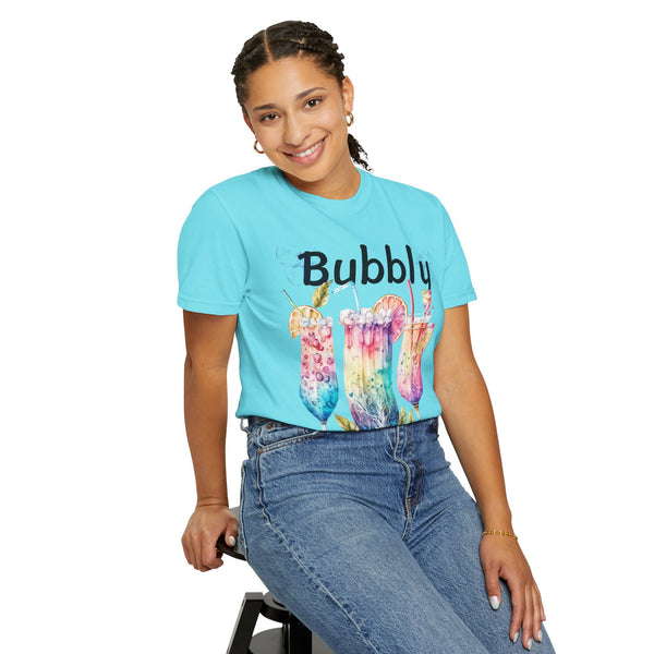 Bubbly Plus Size Woman Garment-Dyed T-shirt