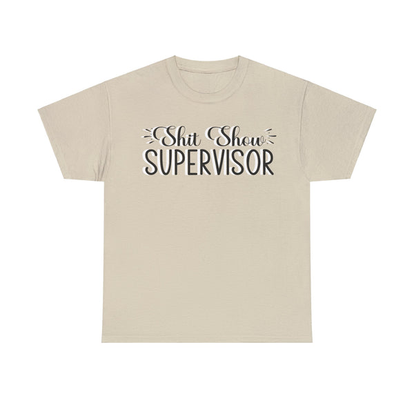 Sh*t Show Supervisor Plus Size Women Heavy Cotton Tee