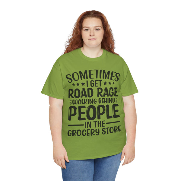 "Sometimes I get Road Rage" Plus Size Women Heavy Cotton Tee