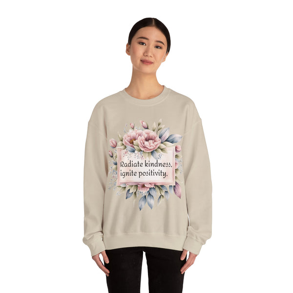 Radiate kindness, ignite positivity! Unisex Heavy Blend™ Crewneck Sweatshirt