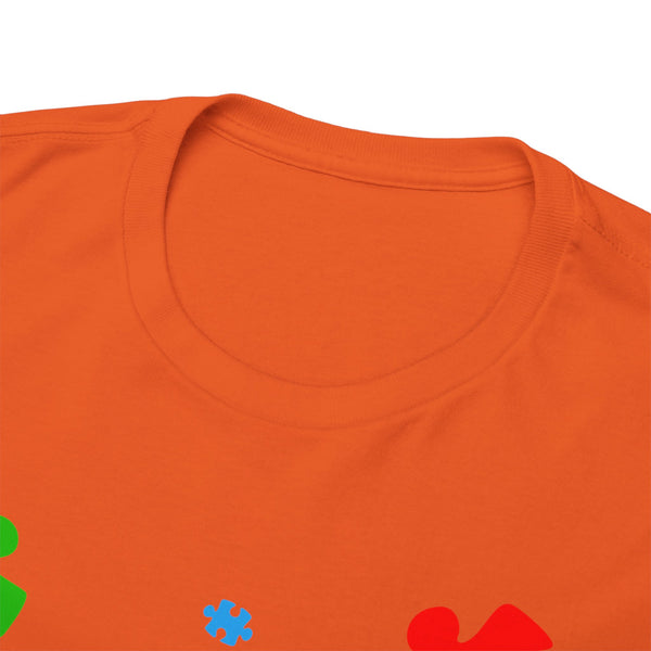 Autism Awareness "Be Kind" Plus Size Women Heavy Cotton Tee