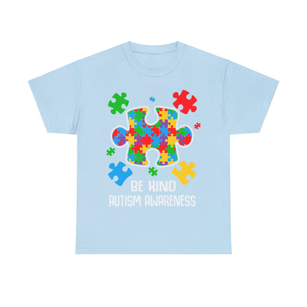 Autism Awareness "Be Kind" Plus Size Women Heavy Cotton Tee