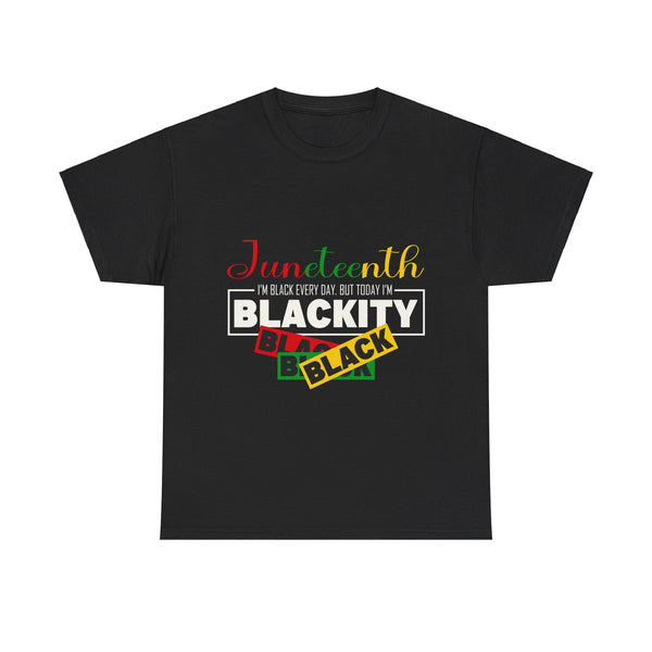 Juneteenth Blackity Plus Size Woman Heavy Cotton Tee