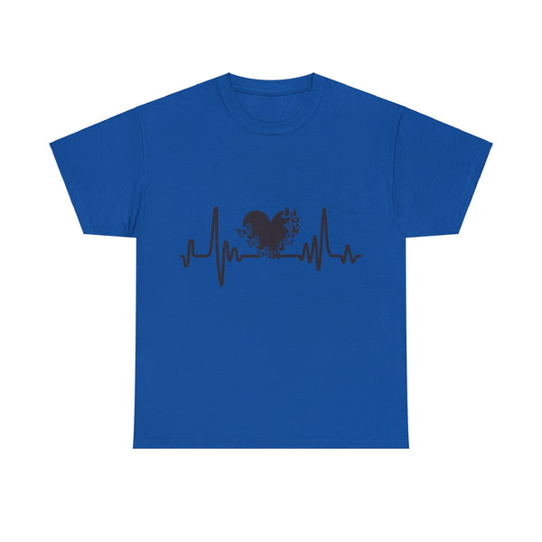 Love is Life Line Plus Size Women Heavy Cotton Tee