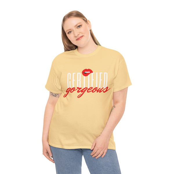 Certified Gorgeous Plus Size Women Heavy Cotton Tee