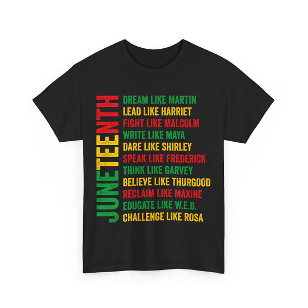 Juneteenth Plus Size Woman Heavy Cotton Tee