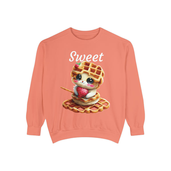 Sweet Unisex Garment-Dyed Sweatshirt