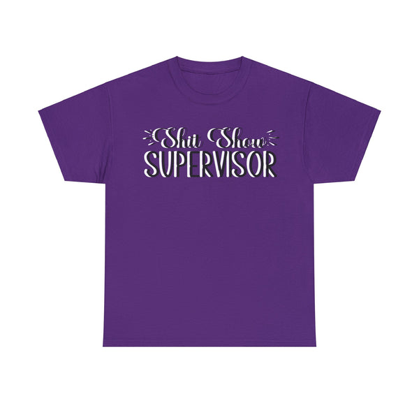 Sh*t Show Supervisor Plus Size Women Heavy Cotton Tee