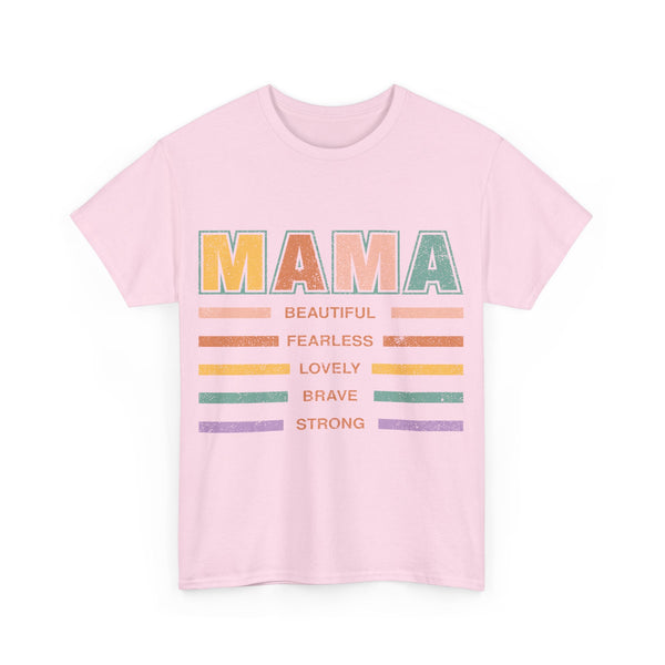 "Mama is Beautiful" Plus Size Women Heavy Cotton Tee T-Shirt