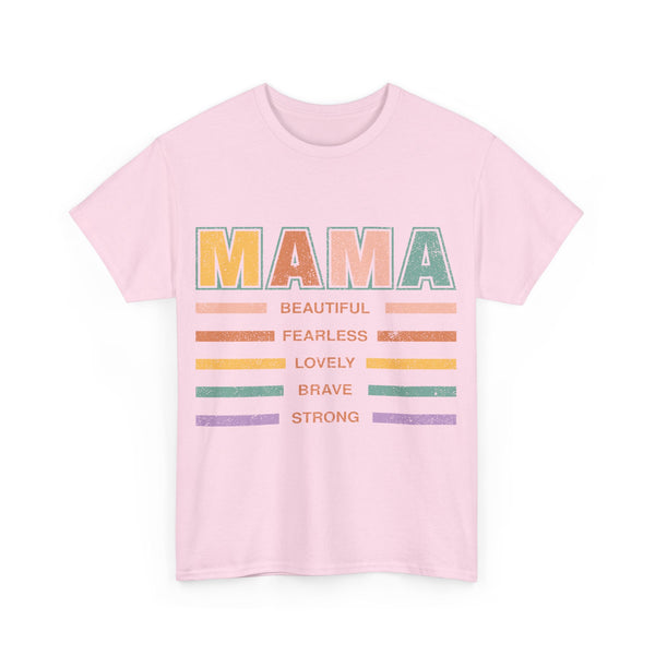 "Mama is Beautiful" Plus Size Women Heavy Cotton Tee T-Shirt