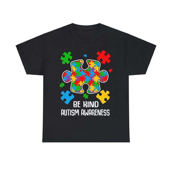 Autism Awareness "Be Kind" Plus Size Women Heavy Cotton Tee