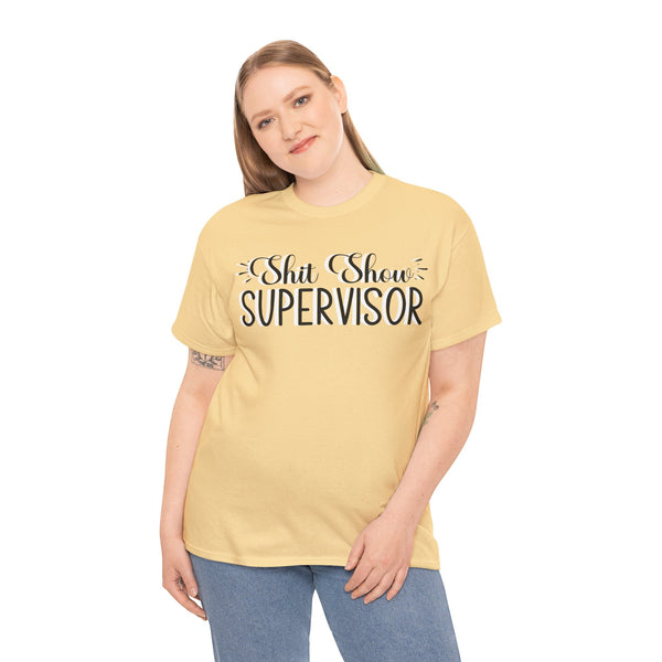 Sh*t Show Supervisor Plus Size Women Heavy Cotton Tee