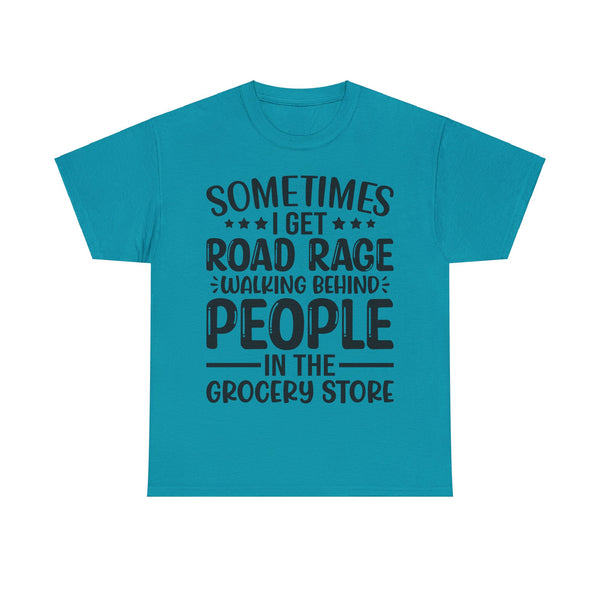 "Sometimes I get Road Rage" Plus Size Women Heavy Cotton Tee