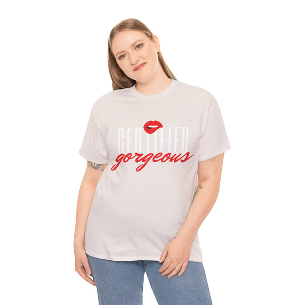 Certified Gorgeous Plus Size Women Heavy Cotton Tee