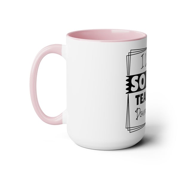 "I Laughed So Hard Tears Ran Down My Legs" Mother's Day Two-Tone Coffee Mugs Cup, 15oz