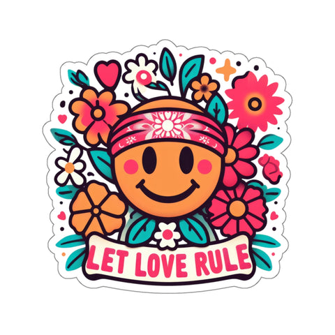 Let Love Rule Kiss-Cut Stickers