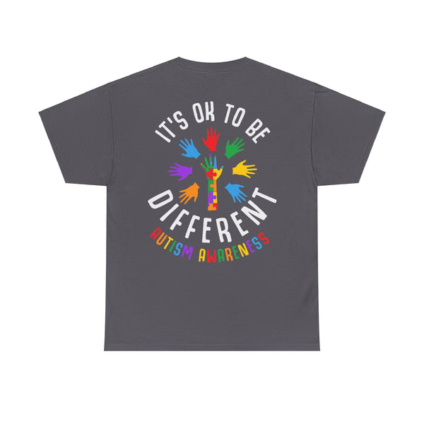 Autism Awareness "Be Kind" Plus Size Women Heavy Cotton Tee
