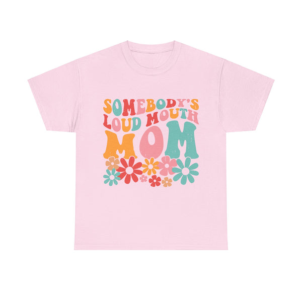 "Somebody Loud Mouth Mama" Plus Size Women Heavy Cotton Tee T-Shirt
