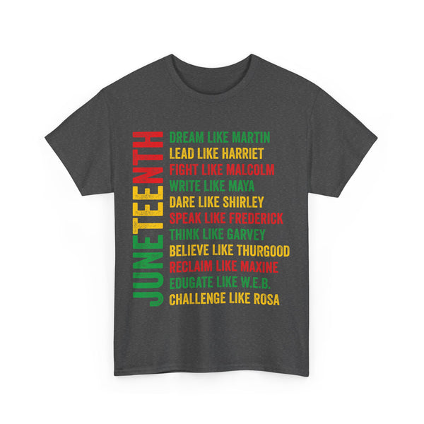Juneteenth Plus Size Woman Heavy Cotton Tee