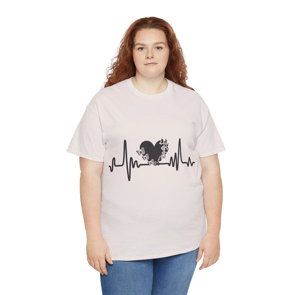 Love is Life Line Plus Size Women Heavy Cotton Tee