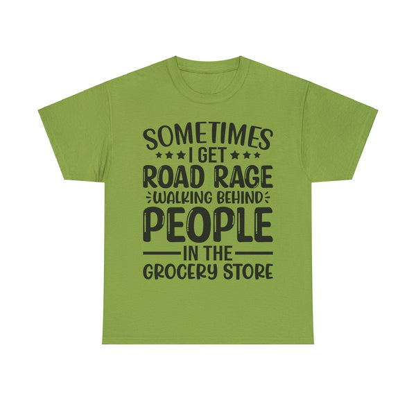 "Sometimes I get Road Rage" Plus Size Women Heavy Cotton Tee