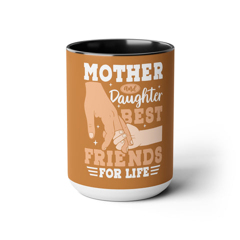 Mother & Daughter Two-Tone Coffee Mugs Cup, 15oz