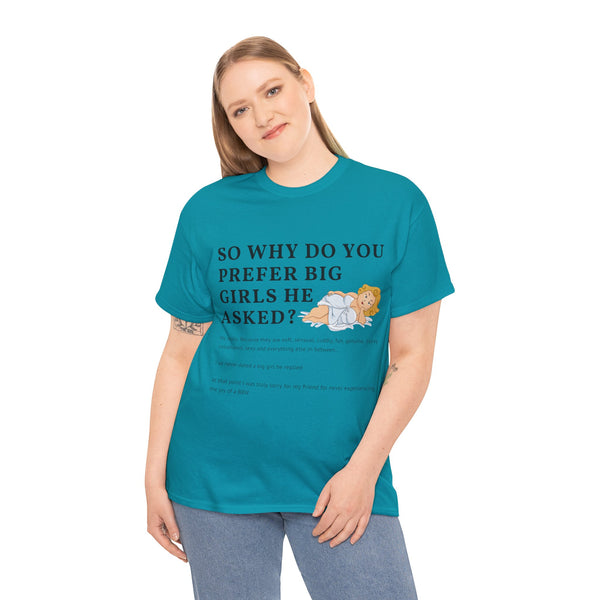 Why Big Girls Plus Size Women Heavy Cotton Tee