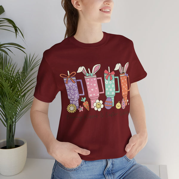 Happy Easter Plus Size Woman Jersey Short Sleeve Tee T-Shirt