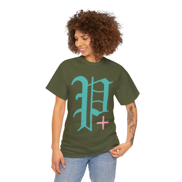 "Plus All Over" Plus Size Women Heavy Cotton Tee T-shirt