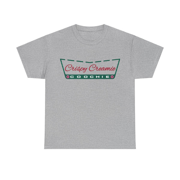 "Crispy Cream" Woman Crewneck T-Shirt: Focus on the Good - Unisex Heavy Cotton Tee