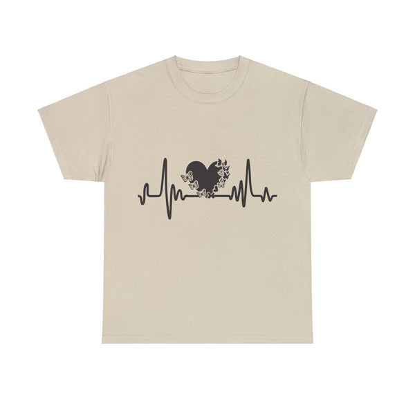 Love is Life Line Plus Size Women Heavy Cotton Tee