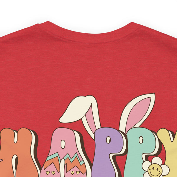 Happy Easter Plus Size Woman Jersey Short Sleeve Tee T-Shirt