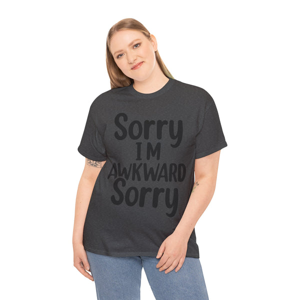 "Funny Saying" Plus Size Women Heavy Cotton Tee T-Shirt