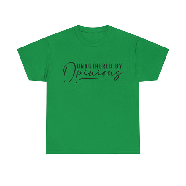 "Unbothered By Opinions" Plus Size Women Heavy Cotton Tee