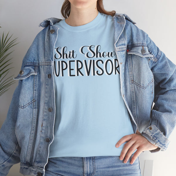 Sh*t Show Supervisor Plus Size Women Heavy Cotton Tee