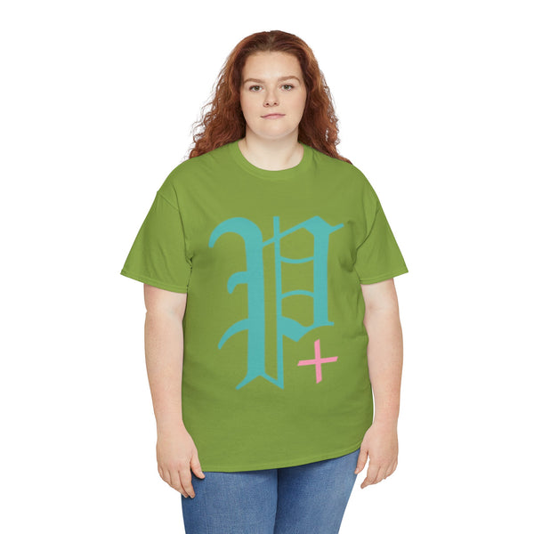 "Plus All Over" Plus Size Women Heavy Cotton Tee T-shirt